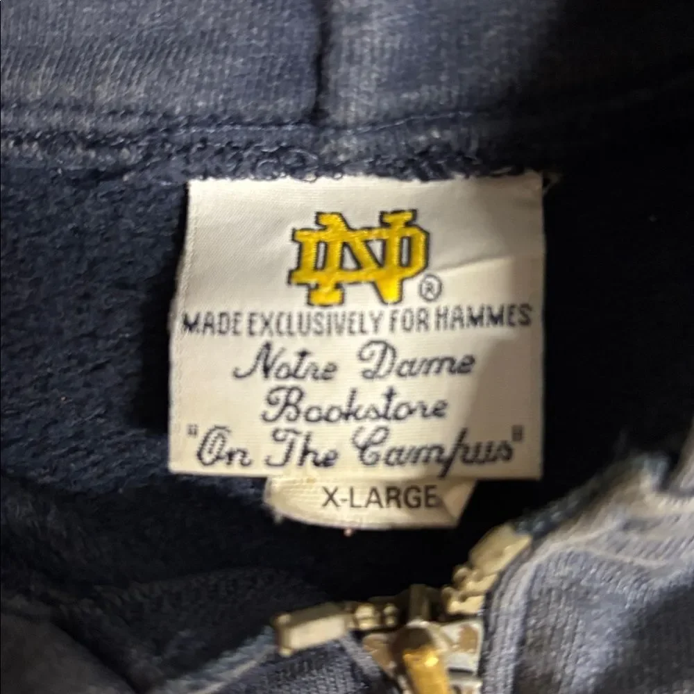 Notre Dame Fighting Irish Hawwes Bookstore Hoodie Sweatshirt XL Stitched - Picture 6 of 7